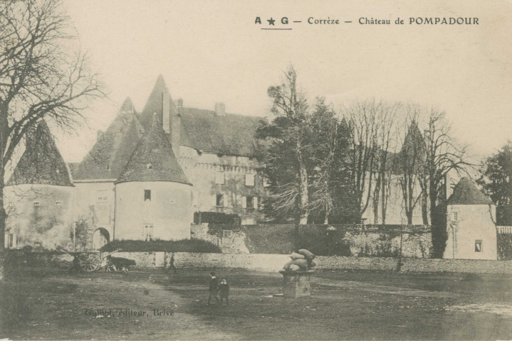 Arnac-Pompadour : "A*G - Corrèze - Château de Pompadour".