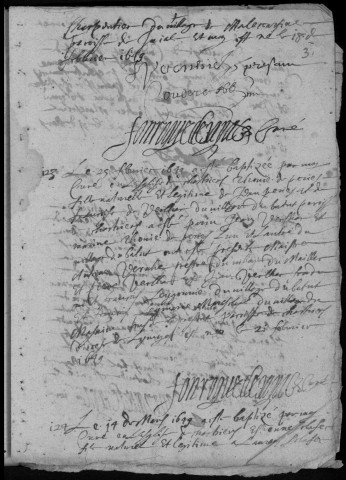 Baptêmes, mariages, sépultures (1649-1690)