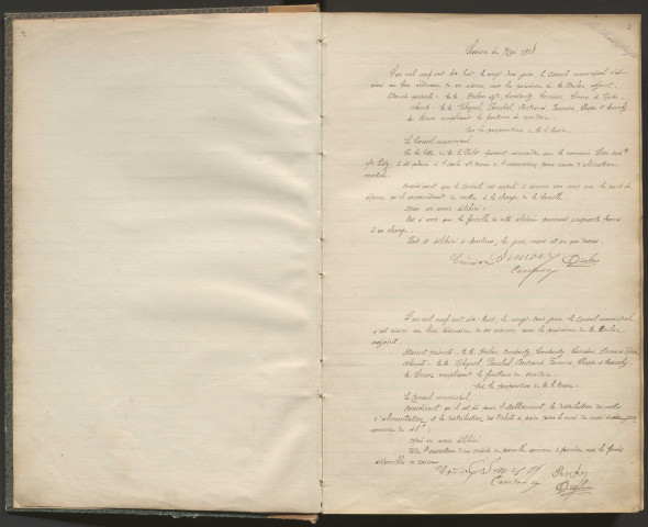 Délibérations du conseil municipal. 23 juin 1918-5 décembre 1931