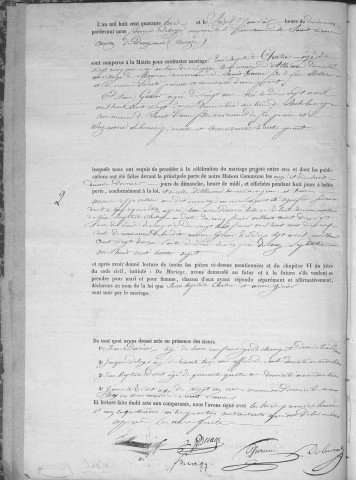 Mariages (1843-1862)