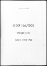 Baptêmes, mariages, sépultures (1763-1792)