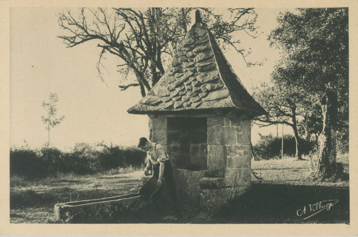 Beaulieu-sur-Dordogne : "Environs de Beaulieu-sur-Dordogne (Corrèze) - Le vieux puits".
