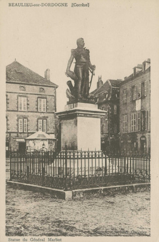 Beaulieu-sur-Dordogne : "Beaulieu-sur-Dordogne (Corrèze) - Statue du général Marbot".