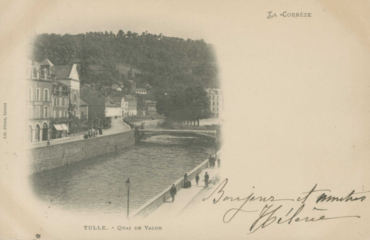 Tulle : "La Corrèze - Tulle. - Quai de Valon".