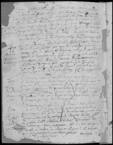 Baptêmes, mariages, sépultures (1773-1782)