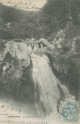 Saint-Hilaire-les-Courbes : "Corrèze - 71 - Treignac - Le saut de Virolle".