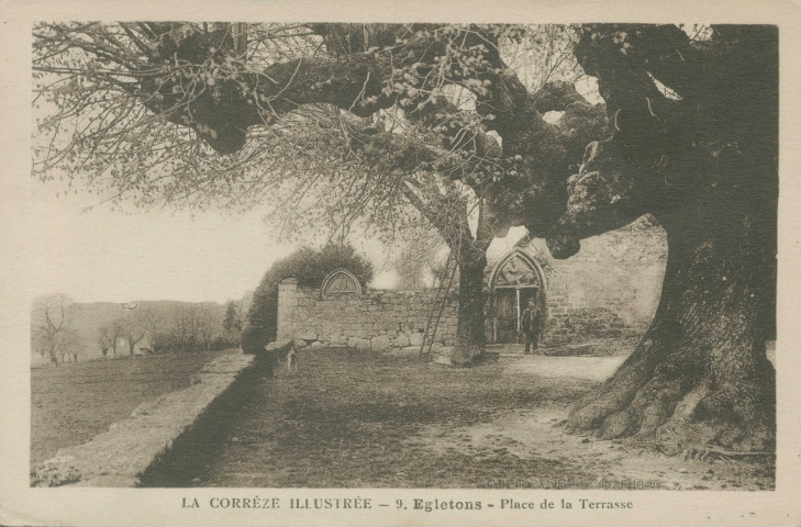 Egletons : "La Corrèze illustrée - 9. Egletons - Place de la terrasse".