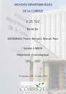 Répertoire chronologique : 13 septembre 1922-22 janvier 1937