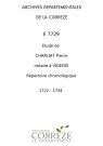 Répertoire chronologique : 1722-1734