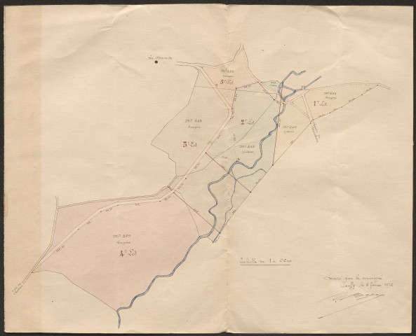 Sections de : Lavialle et Laroche, Ciarneix, la Navade, la Siauve et les Passadoux, Rebeyrix, la Marsalouse et Laroche.
