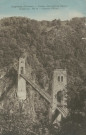 Lapleau : "Lapleau (Corrèze) - Viaduc des Roches noires (Longueur 160m - Hauteur 120m.)".
