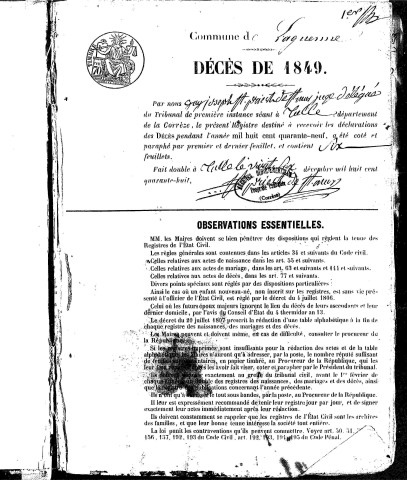 Décès (1849-1868)