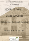 Délibérations du conseil municipal. 10 mars 1826-15 mai 1831