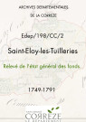 Relevé de l'Etat général des fonds.