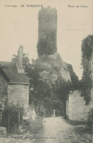 Turenne : "Corrèze - 26. Turenne - Tour de César".