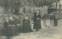 Folklore : "La Corrèze illustrée - Pérols - La causette de l'après-midi".