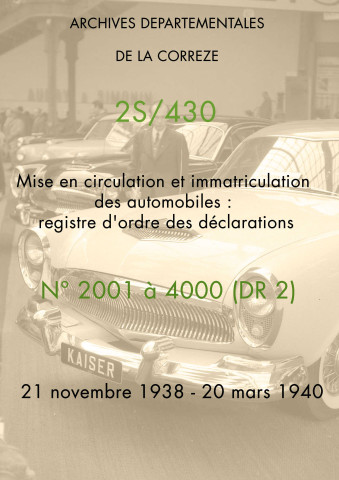 N° 2001 à 4000 (DR 2)