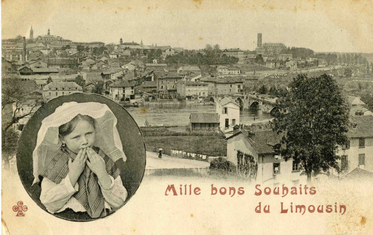 "Mille bons souhaits du Limousin".