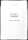 Baptêmes, mariages, sépultures (1672-1762)