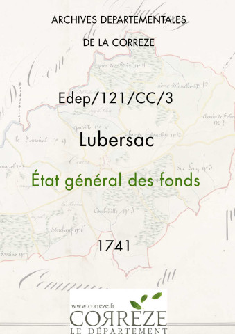 État général des fonds. 03 juillet 1741-08 mars 1742