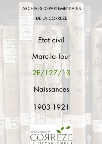 Naissances (1903-1921).