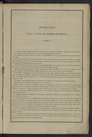 Classe 1883 : matricules 1001 à 1496.