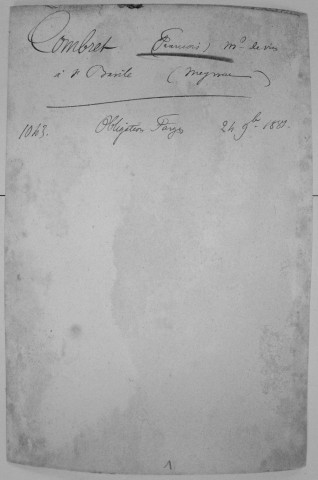 Répertoire alphabétique sur fiches : Combret-Crae