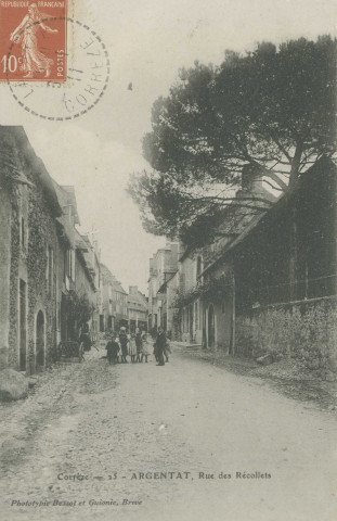 Argentat : "Corrèze - 25 - Argentat , Rue des Récollets".