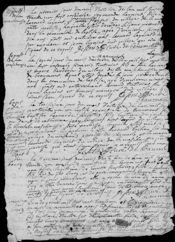 Baptêmes, mariages, sépultures (1731-1772)