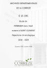 Répertoire chronologique : 2 janvier 1818-6 janvier 1820