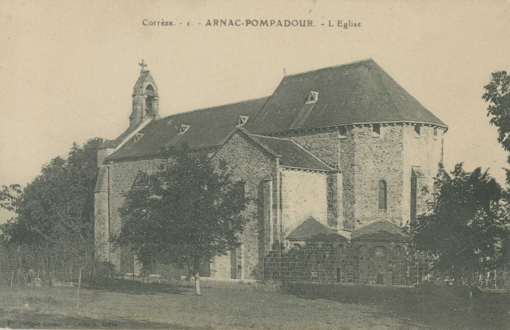 Arnac-Pompadour : "Corrèze - 1 - Arnac-Pompadour - l'église".