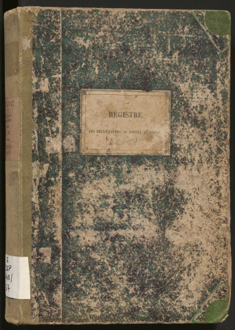 Délibérations du conseil municipal. 18 décembre 1878-24 avril 1887