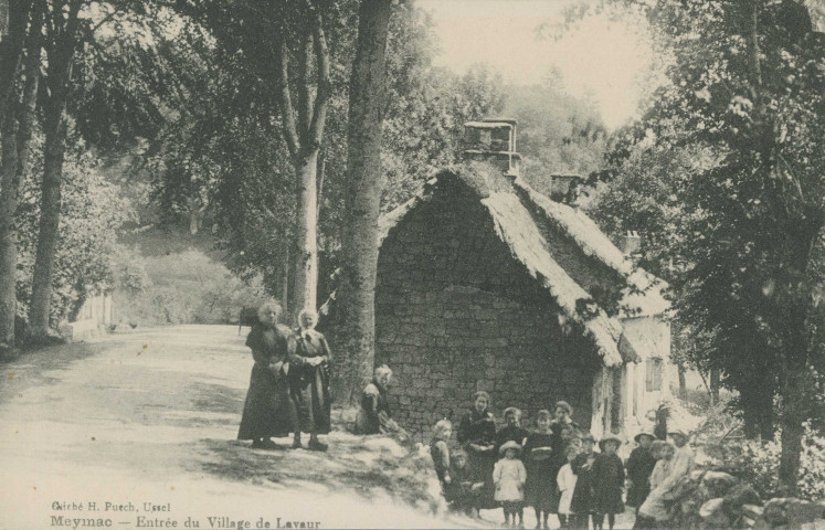 Meymac : "Meymac - Entrée du village de Lavaur".