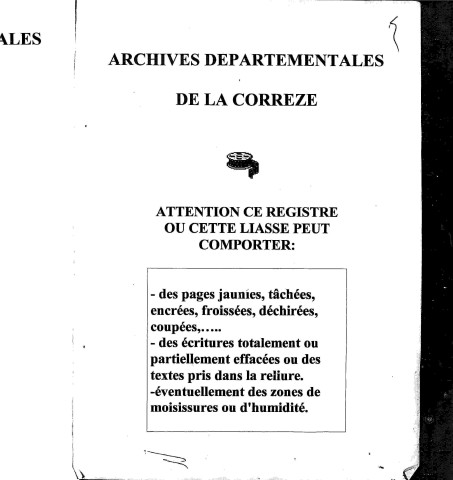 Naissances, mariages, décès (1803-1812)