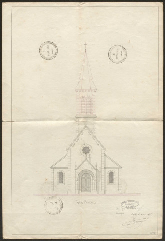 Eglise. Presbytère.
