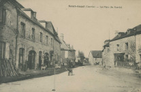 Saint-Angel : "Saint-Angel (Corrèze) - La place du marché".