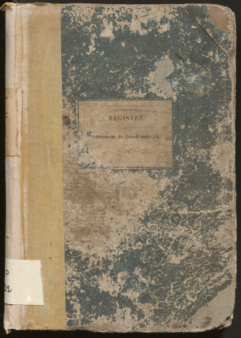 Délibérations du conseil municipal. 09 janvier 1876-28 août 1892
