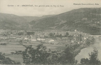 Argentat : "Corrèze - 26 - Argentat, Vue générale prise du Puy du Tour".