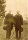 Portrait de Eusèbe Bombal, enseignant et érudit et Antoine Laporte, bouquiniste.