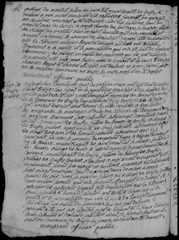 Naissances, mariages, décès (1793-1802)