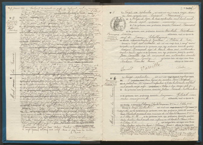 Décès (1922-1932).