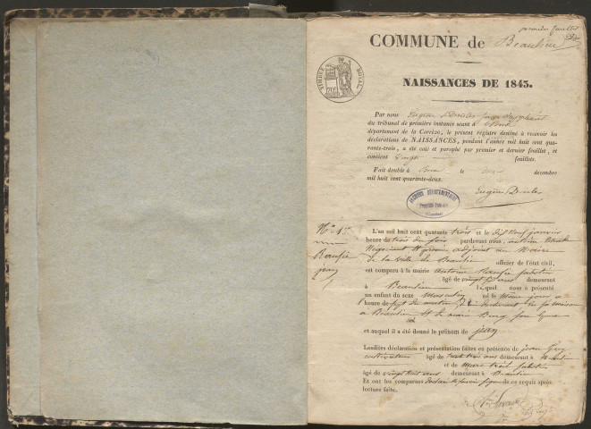 Naissances (1843-1862)