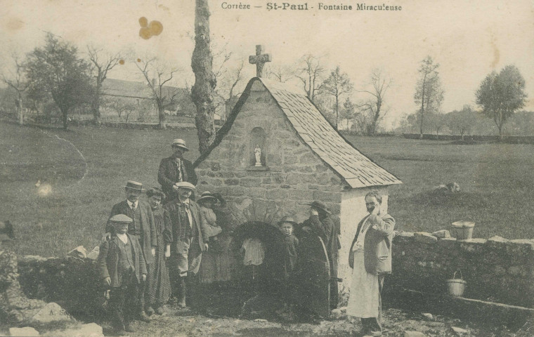 Saint-Paul : "Corrèze - St-Paul - Fontaine miraculeuse".