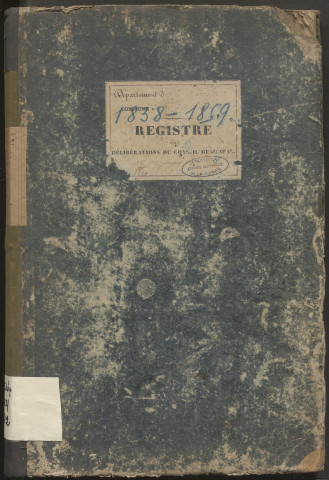 Délibérations du conseil municipal. 12 mai 1839-08 mai 1859