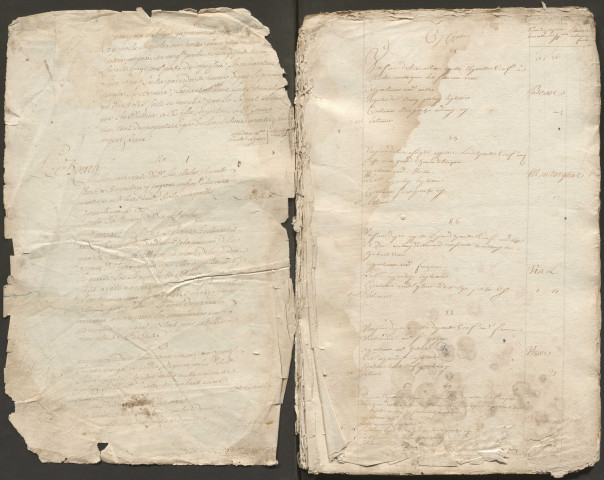 État général des fonds. 1743