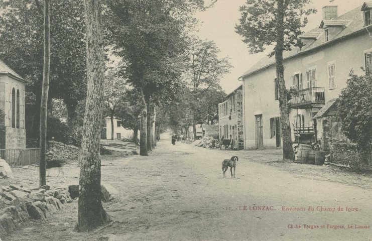 Le Lonzac : "II. Le Lonzac. - Environs du champ de foire".