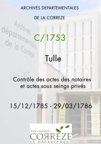 15 décembre 1785-29 mars 1786