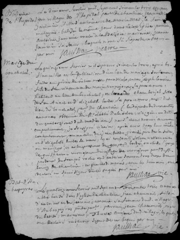 Baptêmes, mariages, sépultures (1763-1772)