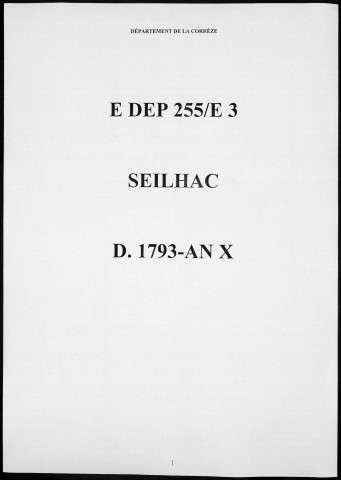 Décès (1793-1802)
