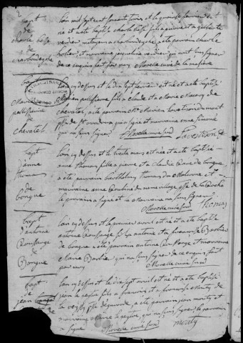 Baptêmes, mariages, sépultures (1763-1792)